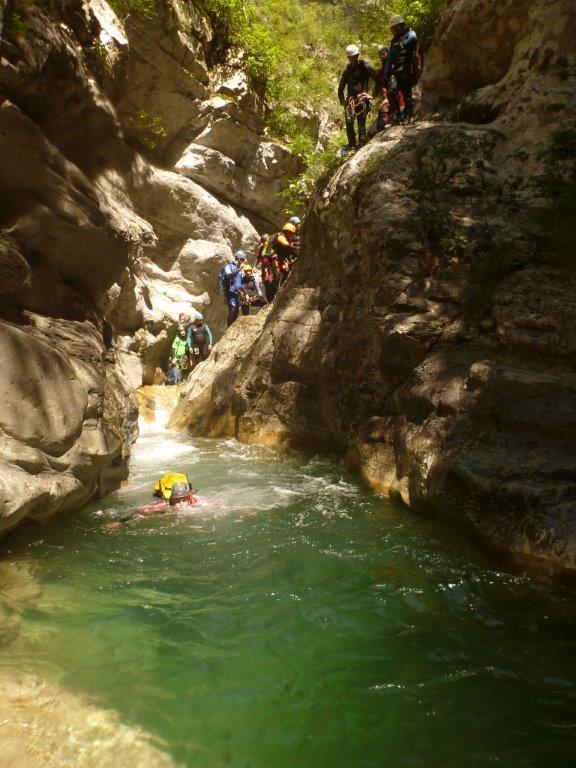 canyoning nice carros saint laurent du var
