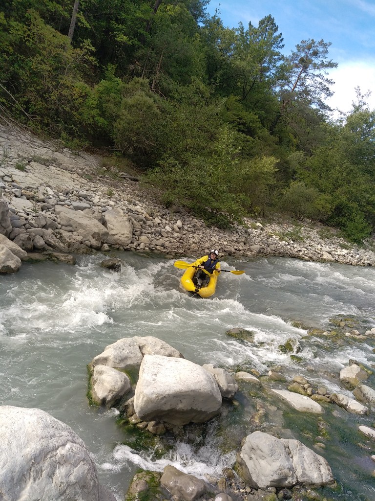 kayak nice var Rapide de la rivière Var